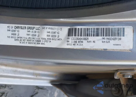 2014 Dodge Avenger R/T z USA, uszkodzony, nr VIN 1C3CDZBGXEN168629